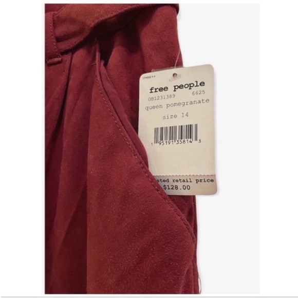 FREE PEOPLE | PAPERBAG VEGAN SUEDE TROUSERS 14 - Picture 8 of 8